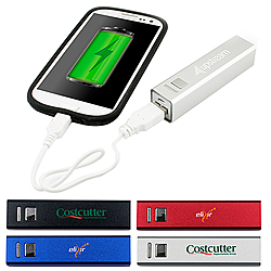 portable phone battery with logo