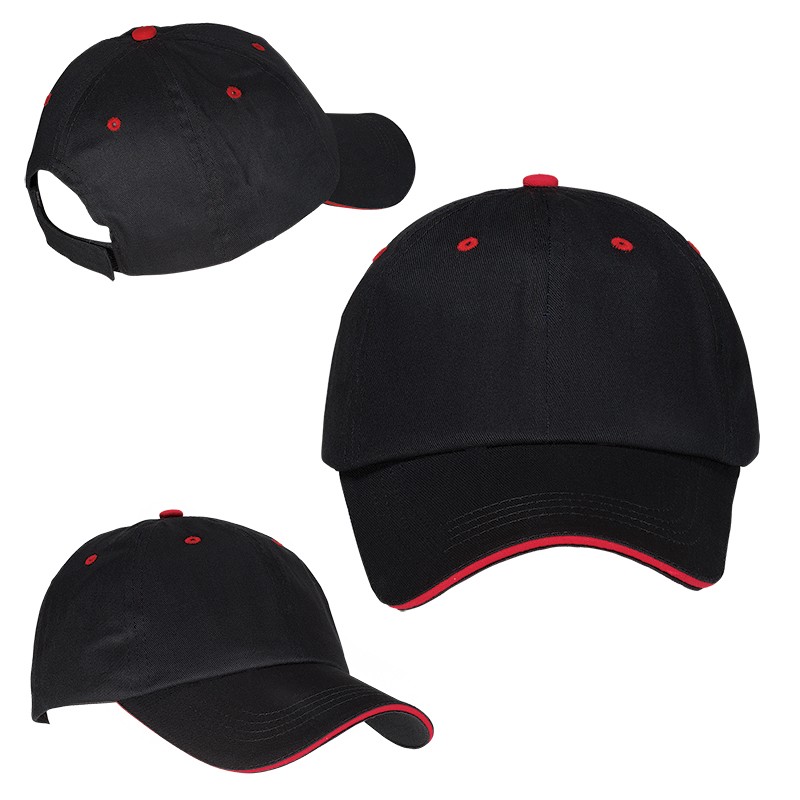 Black Red color option for Unstructured Sandwich Cap