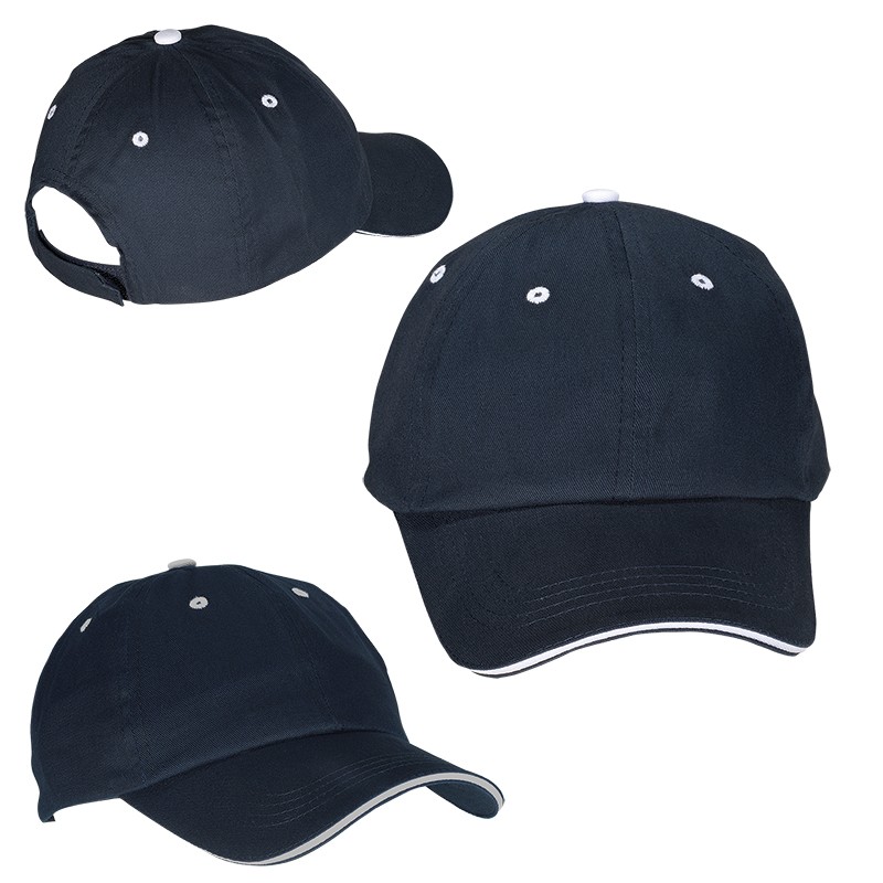 Blue Navy White color option for Unstructured Sandwich Cap
