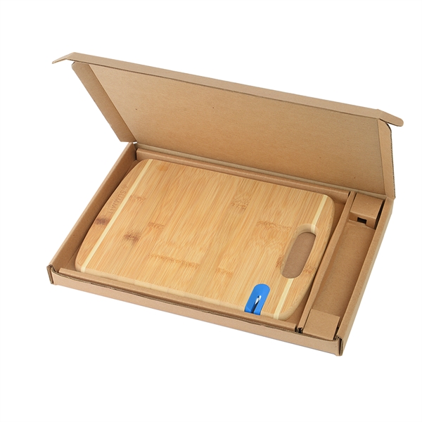 Brown color option for Bamboo Sharpen It™ Cutting Board With Gift Box