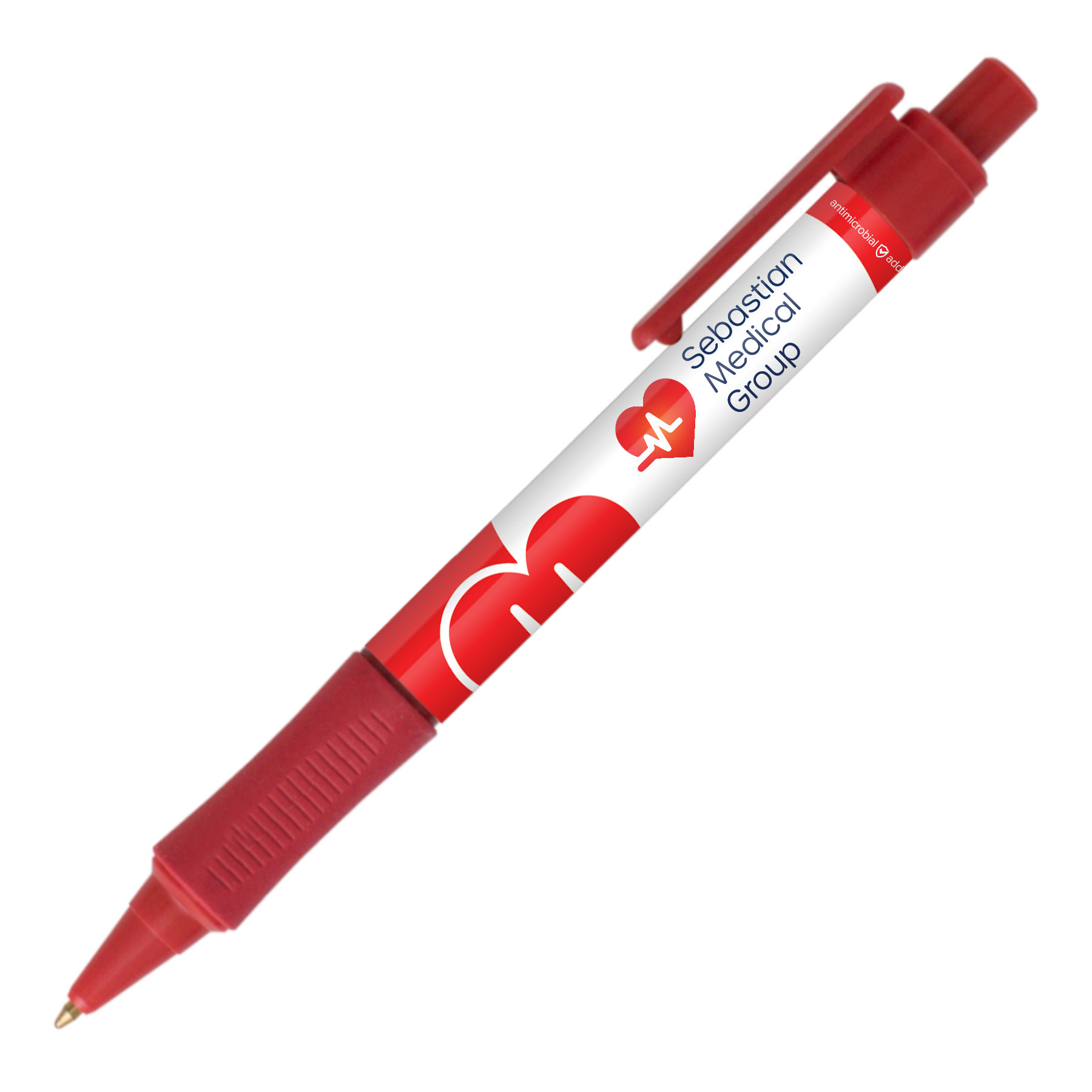 Red 186 color option for Grip Write Am Pen + Antimicrobial Additive