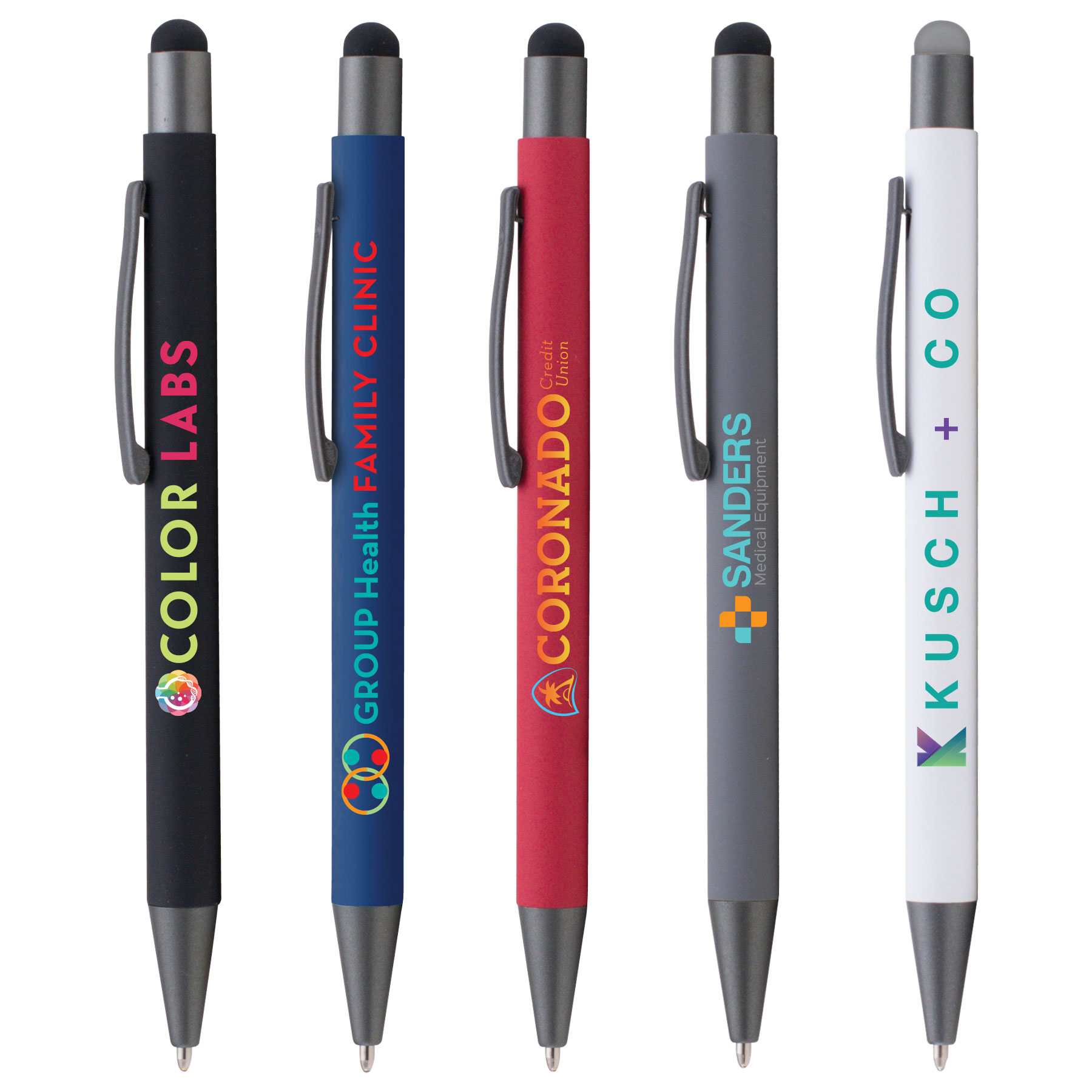Full Color color option for Bowie Softy Stylus Am Antimicrobial Pen   Color Jet