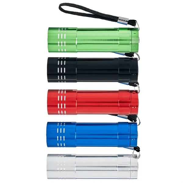 Blue color option for Spectre 9 Led Aluminum Flashlight W/Strap