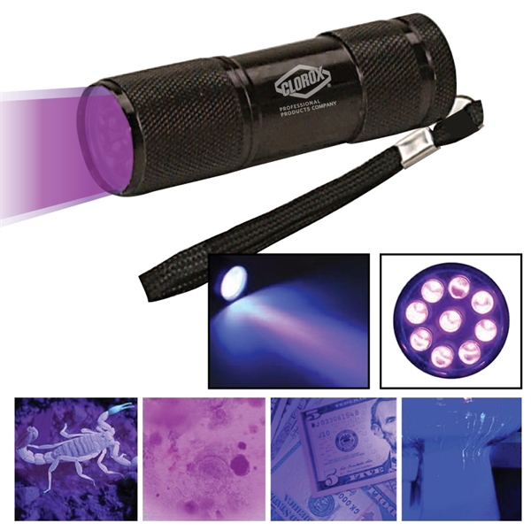 Black color option for Black Ultraviolet (Uv) Led Flashlight