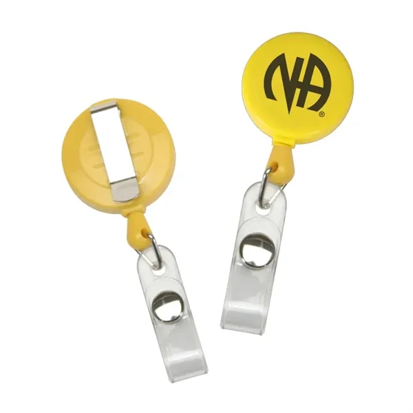 Yellow color option for Round Retractable Badge Reel Coil Badge Clip