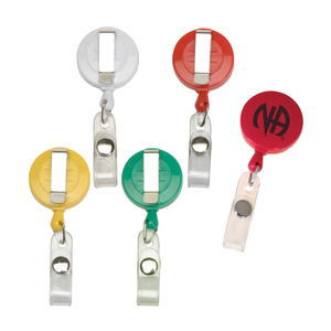 Photo of Round Retractable Badge Reel Coil Badge Clip