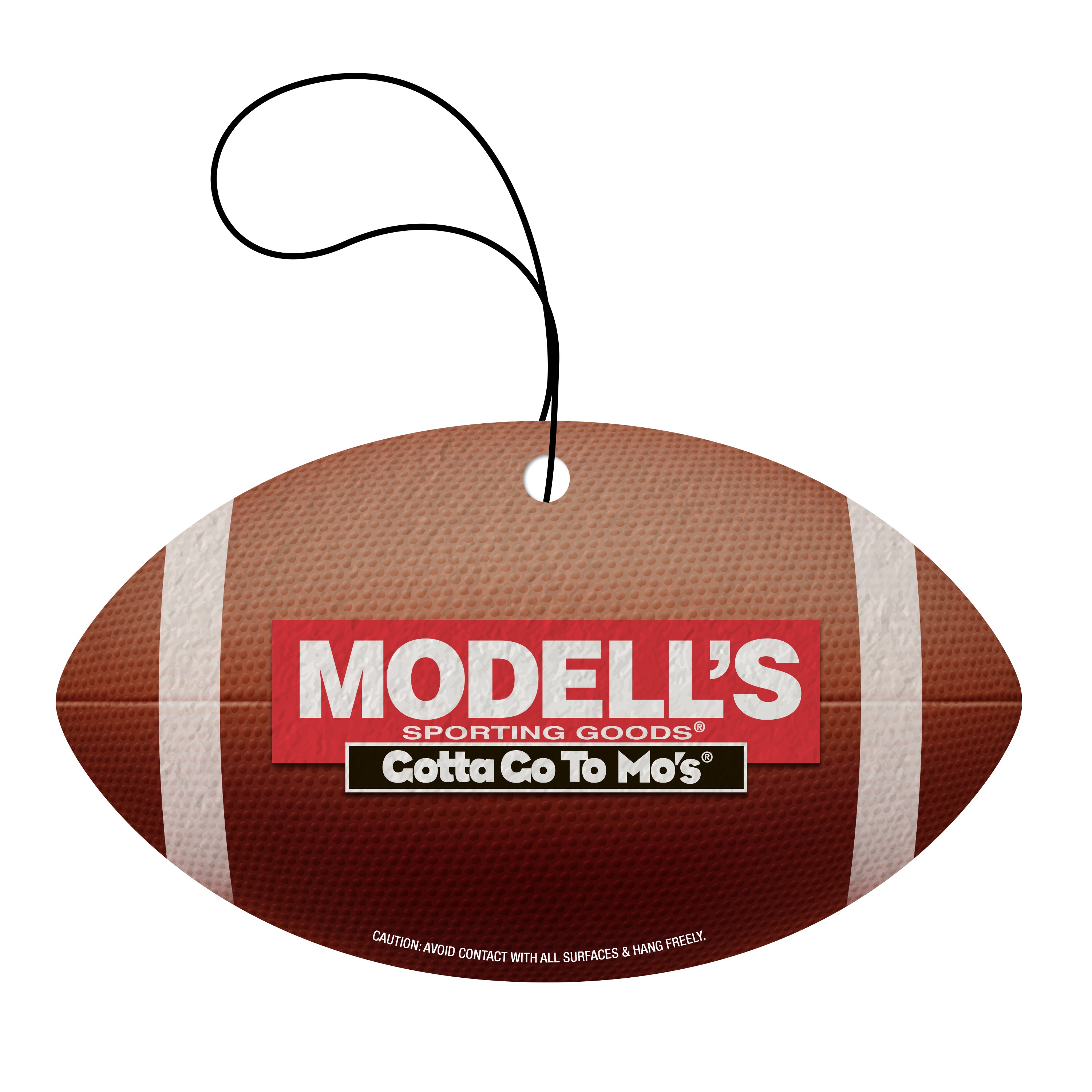Football Shape color option for Tek Scents Air Freshener   Several Stock Shapes To Choose From