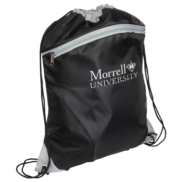 Dark Black color option for Mesh Curve Drawstring Backpack