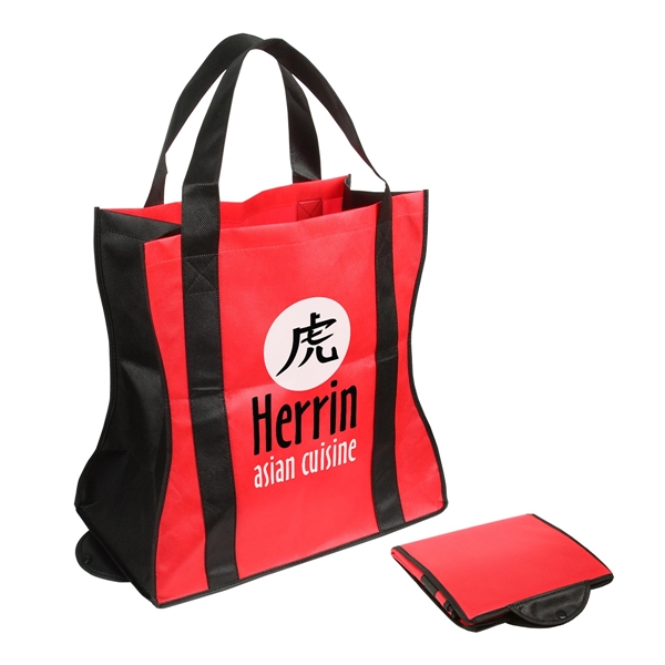 Medium Red color option for Folding Tote Bag