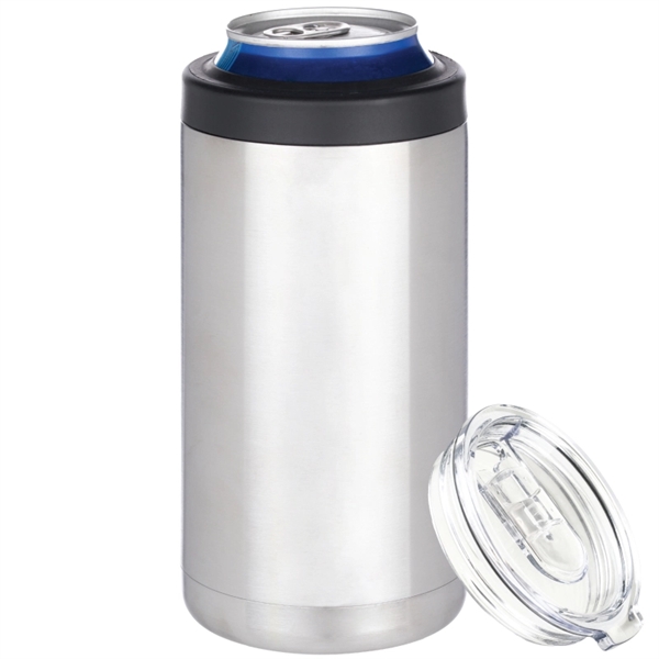 Silver color option for Tallboy 2 In 1 Vacuum Insulated Can Holder And Tumbler