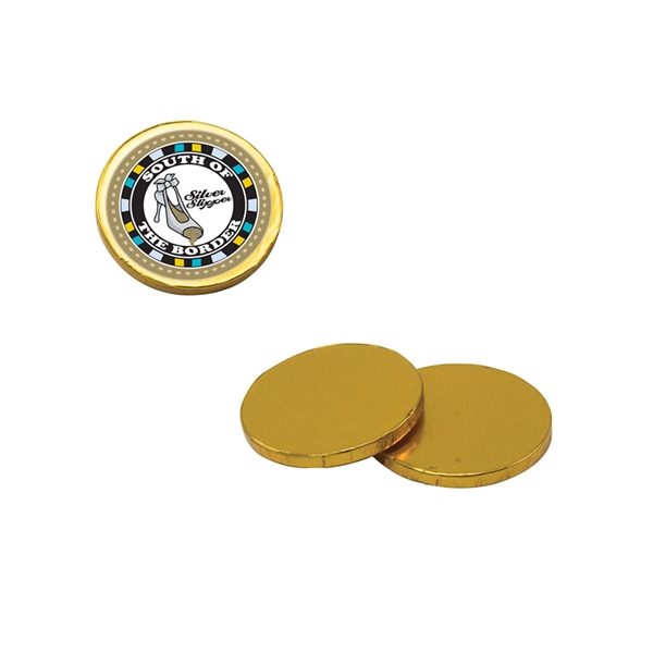 Gold color option for Chocolate Coins