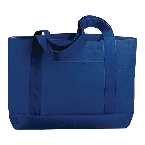 Navy Blue color option for 600 D Polyester Solid Color Tote Bag