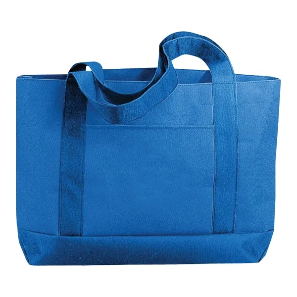 Royal Blue color option for 600 D Polyester Solid Color Tote Bag