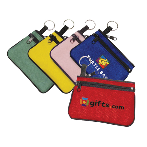Photo of 600 D Polyester Double Zipper Coin Pouch