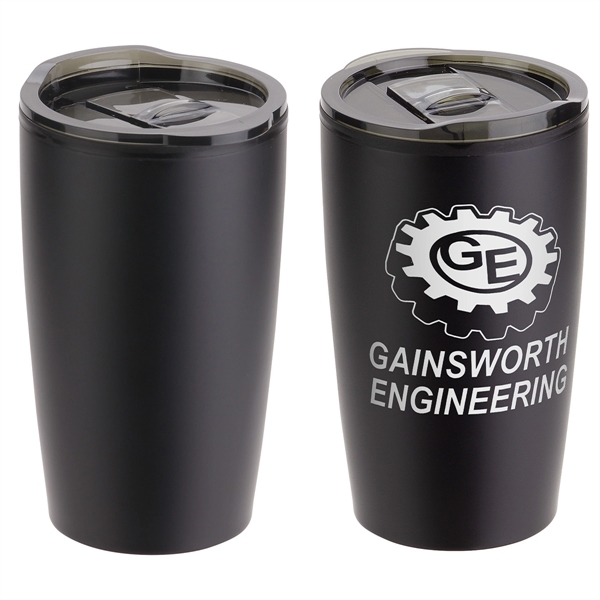 Medium Black color option for 14 Oz Stainless Steel/Polypropylene Tumbler