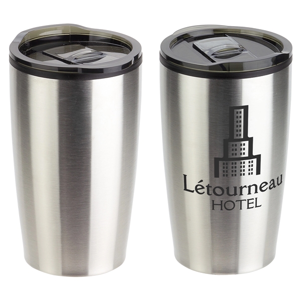 Medium Silver color option for 14 Oz Stainless Steel/Polypropylene Tumbler