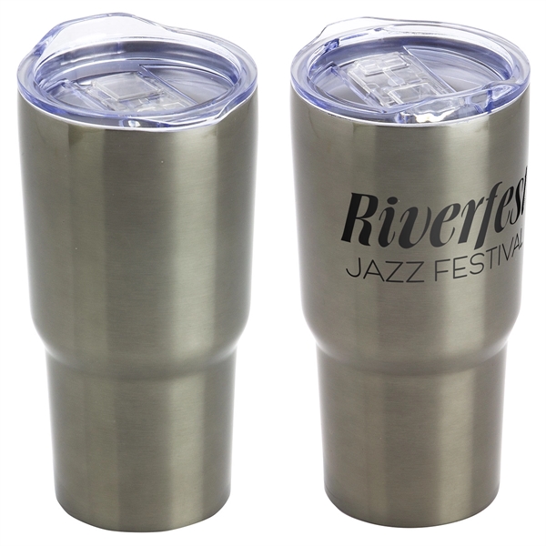 Titanium Metal color option for 20 Oz Vacuum Insulated Stainless Steel Travel Tumbler