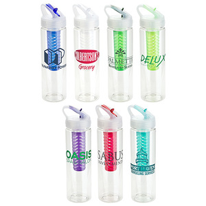 Photo of 25 Oz Pet Eco Polyclear™ Infuser Bottle With Flip Up Lid