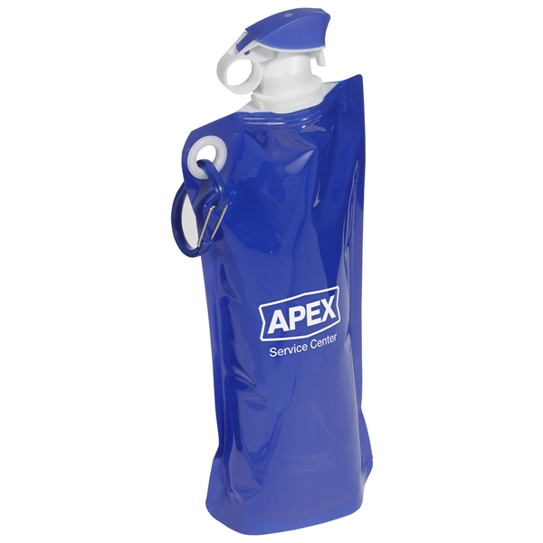 Medium Blue color option for 27 Oz Foldable Water Bottle With Carabiner