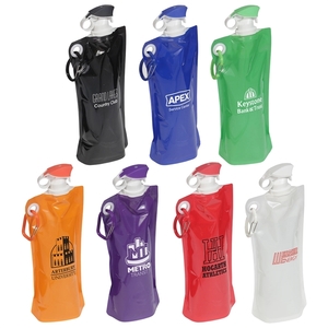 Photo of 27 Oz Foldable Water Bottle With Carabiner