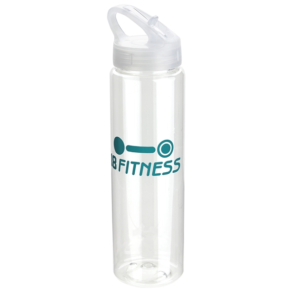 Clear color option for 32 Oz Pet Bottle With Flip Up Lid
