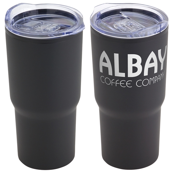 Dark Black color option for 20 Oz Stainless Steel/Polypropylene Travel Tumbler