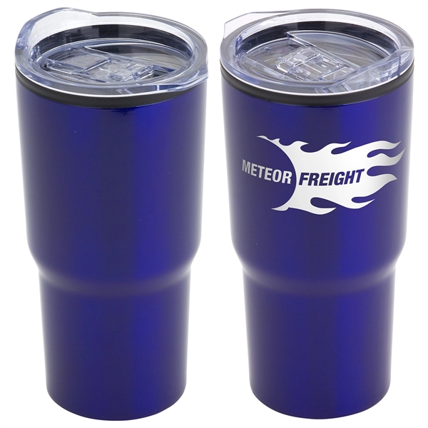 Medium Blue color option for 20 Oz Stainless Steel/Polypropylene Travel Tumbler