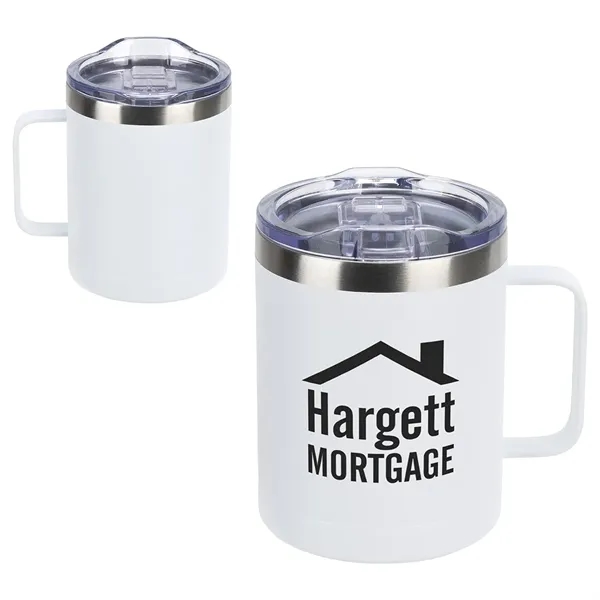 Medium White color option for 14 Oz Copper Coated Powder Coated Insulated Mug