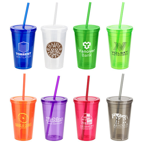 Photo of 16 Oz  Tumbler With Lid + Straw