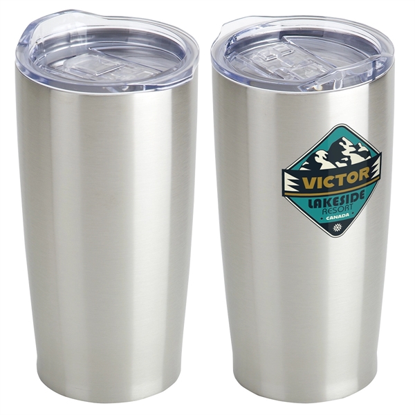 Metallic Silver color option for 20 Oz Vacuum Insulated Stainless Steel Tumbler