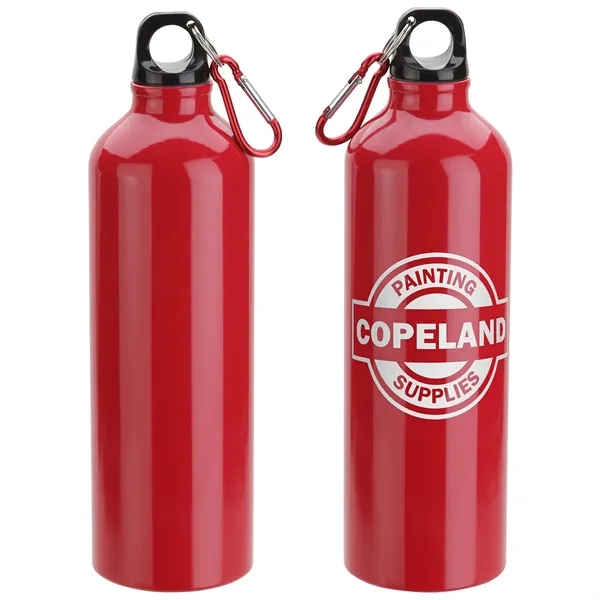 Metallic Red color option for Atrium 25 Oz Aluminum Bottle