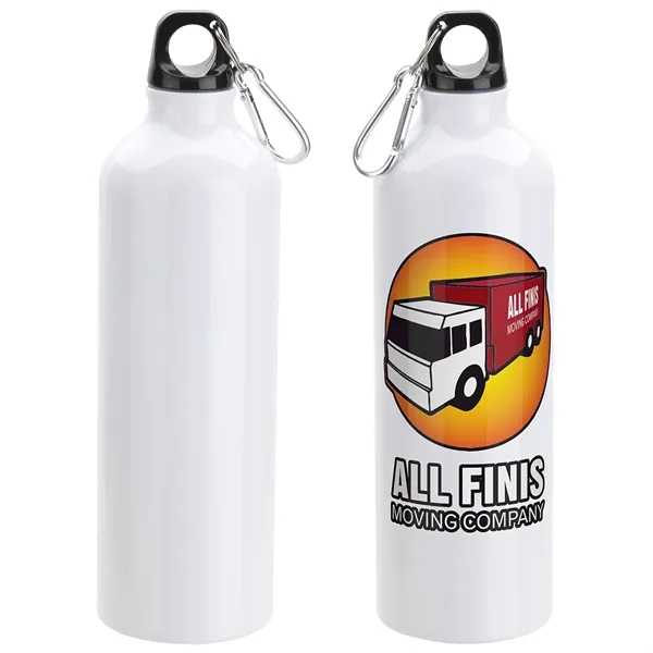 Metallic White color option for Atrium 25 Oz Aluminum Bottle