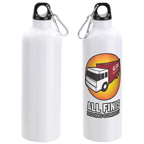 White color option for Atrium 25 Oz Aluminum Bottle