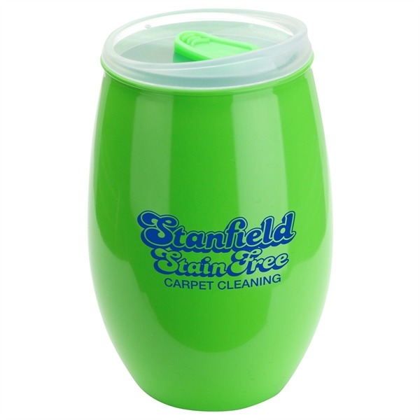 Clear Green color option for 16 Oz Tritan™ High Gloss Wine Glass With Lid