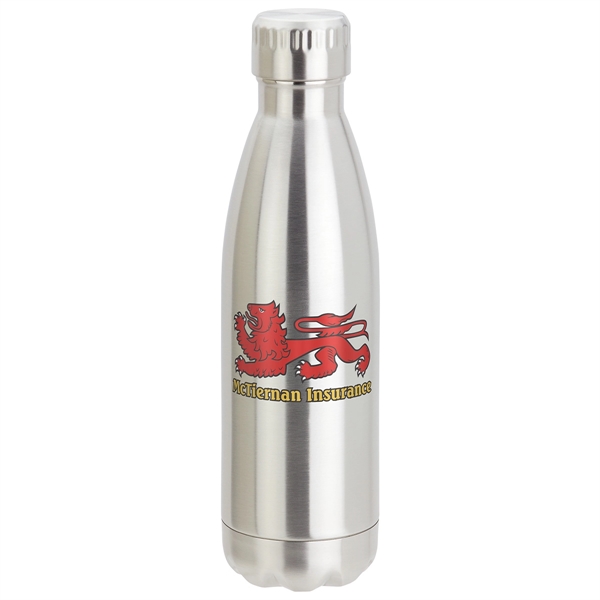 Metallic Silver color option for 17 Oz Vacuum Insulated Stainless Steel Bottle