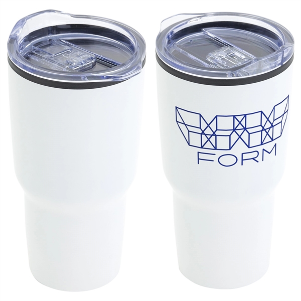 Bright White color option for 30 Oz Stainless Steel/Polypropylene Travel Tumbler