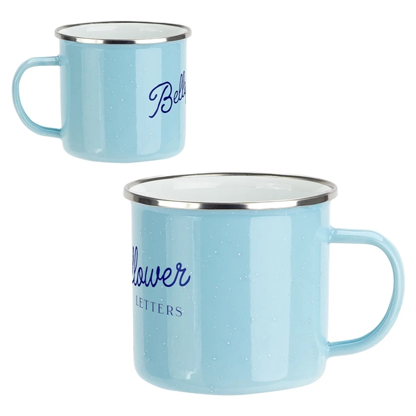 Bright Blue color option for Foundry 16oz Enamel Lined Iron Coffee Mug