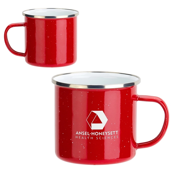 Medium Red color option for Foundry 16oz Enamel Lined Iron Coffee Mug