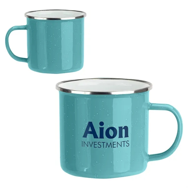 Medium Teal color option for Foundry 16oz Enamel Lined Iron Coffee Mug