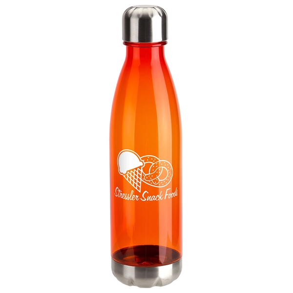 Clear Orange color option for 25 Oz Tritan™ Bottle With Stainless Base And Cap
