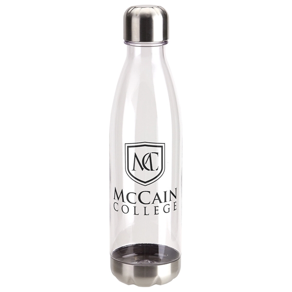 Clear color option for 25 Oz Tritan™ Bottle With Stainless Base And Cap
