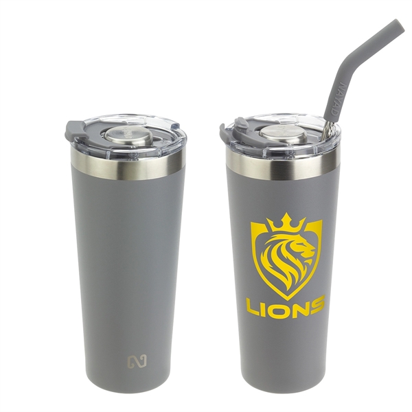Graphite color option for 22 Oz Stainless Steel Double Wall Tumbler With Straw