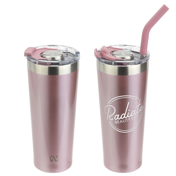 Rose Gold color option for 22 Oz Stainless Steel Double Wall Tumbler With Straw