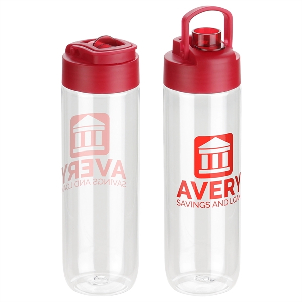 Clear Red color option for 24 Oz Tritan Bottle