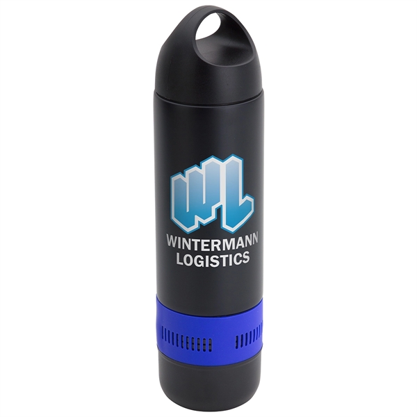 Medium Blue color option for 14 Oz Combo Water Bottle & Wireless Speaker
