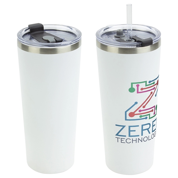 Clear White color option for 20 Oz Vacuum Insulated Stainless Steel Tumbler