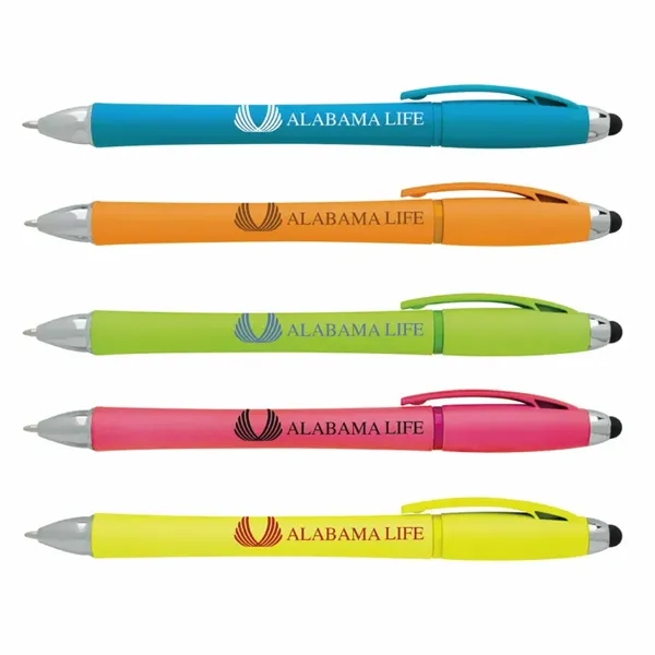 Neon Green/Black Ink color option for Neon Stylus Highlighter Pen Combo
