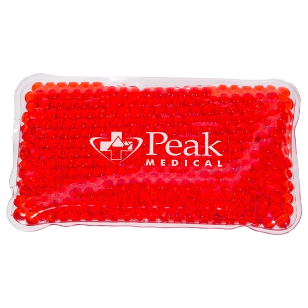 Medium Red color option for Mini Rectangle Aqua Pearls™ Hot/Cold Pack