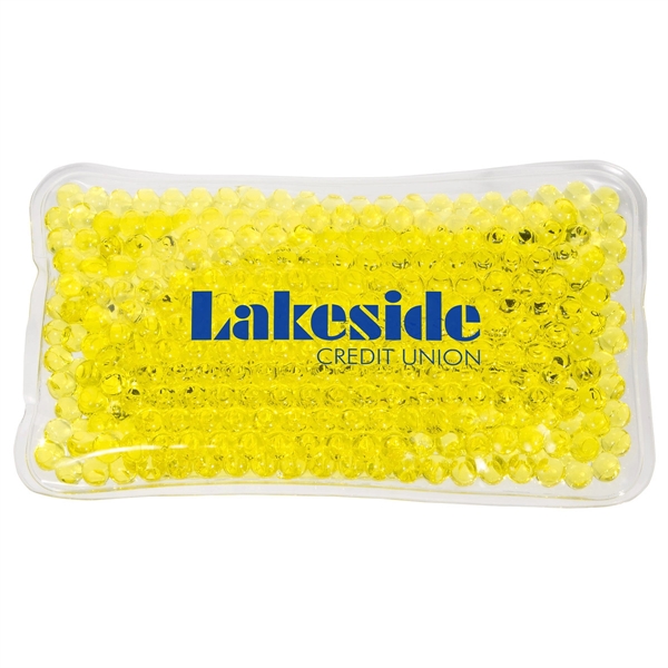 Medium Yellow color option for Mini Rectangle Aqua Pearls™ Hot/Cold Pack