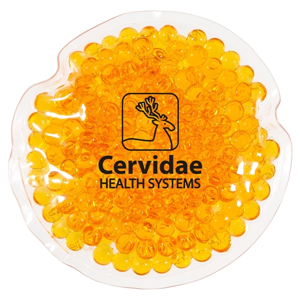 Medium Orange color option for Mini Round Aqua Pearls Hot/Cold Pack